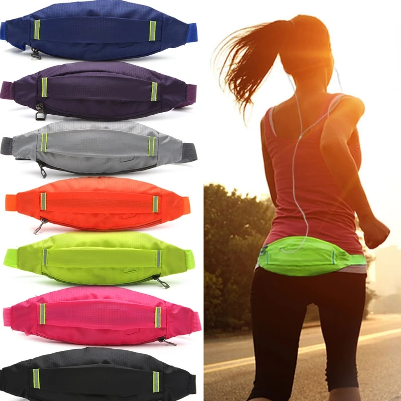  Unisex Sports Running Cycling Jogging Earphone Waist Belt Pack Bag Pouch Pocket - 32833252907