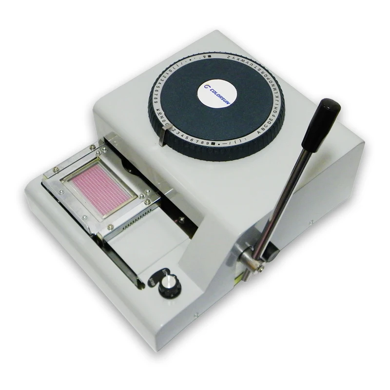 Manual pvc card embossing machine plastic PVC card embosser pvc code