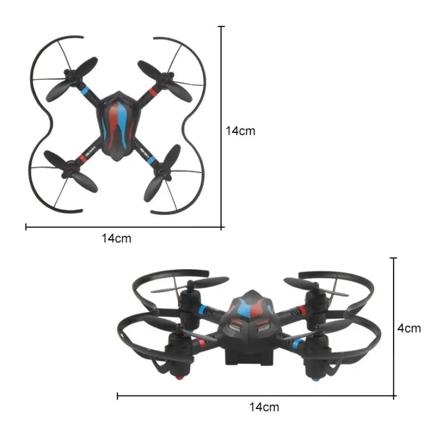 Жественные Quadcopter LIDIRC L18 Дрон 2,4G 6CH 6-осевой Мини ру Гироскопический самолет воздушного флота деформации QuadcopterT117 30