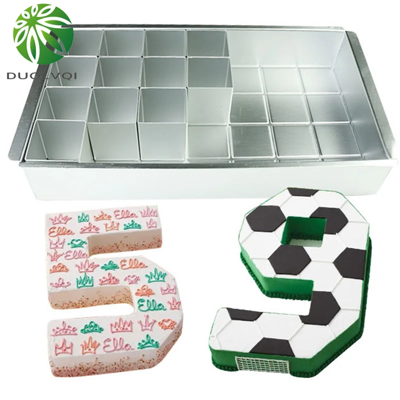

Duolvqi Non-Stick Celebrations Letters & Numbers Bakeware Maker Set Cutter Pan Mold Baking Mold Bakeware For Kitchen