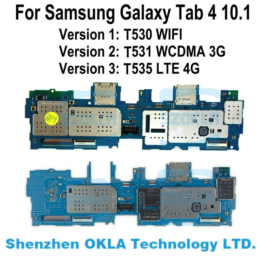 1 шт. б/у для samsung Galaxy Tab 4 10,1 T530 T531 T535 Материнская плата логическая плата