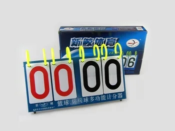 

37*23CM 4-Digit scoreboard Game scorecard Multi-function Scorer for Table tennis / basketball