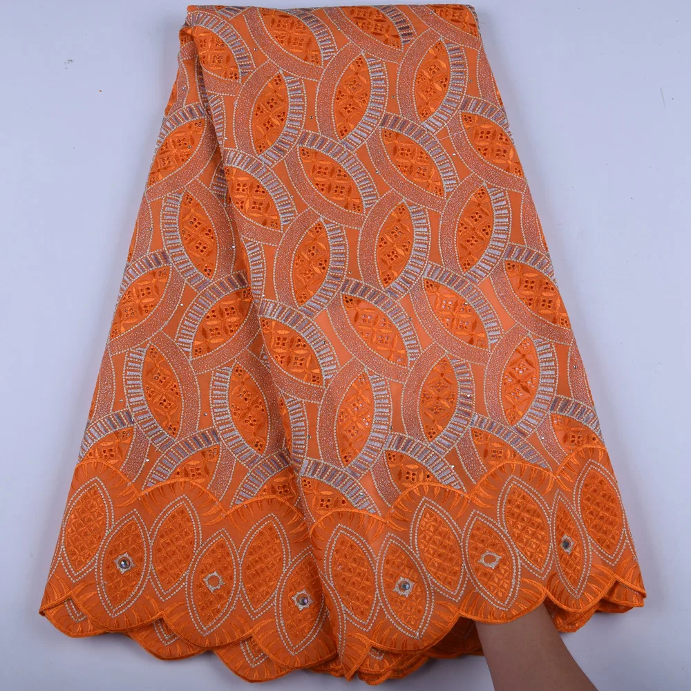 

African Dry Lace Fabrics High Quality Nigerian Cotton Lace Fabric With Stones Swiss Voile Lace In Switzerland For Women A1597