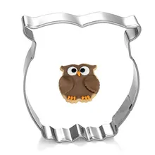 1 шт. Забавные милые животные Сова Cookie Пресс резак Дети Любимое животное Нержавеющая сталь печенье Отделка инструмент для выпечки Инструменты