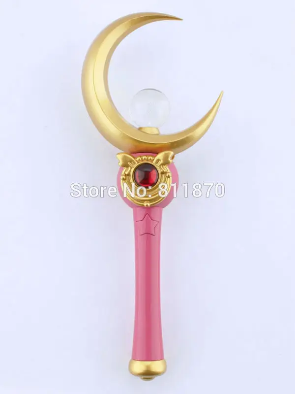 Cosplay Sailor Moon Tsukino Usagi Proplica Moon Magic Wand Stick Garage Kits Toys Action Figures Weapon Model Cosplay Sailor Moon Tsukino Usagi Proplica Moon Magic Wand Stick Garage Kits Toys Action Figures Weapon Model