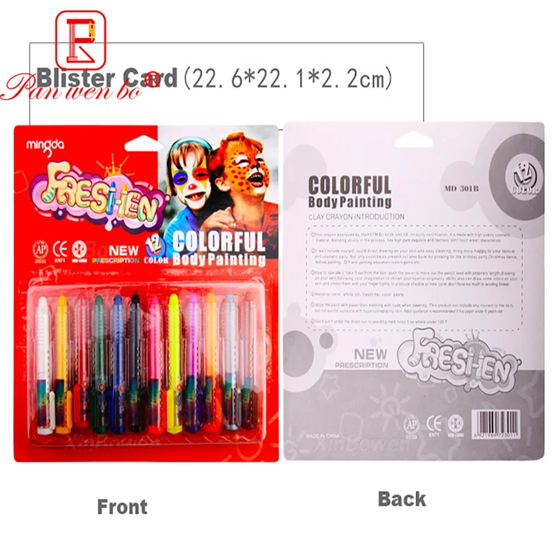 

12Pcs/Set Face Paint For Kids Professional Non-toxic Body Painting Makeup Party Painting