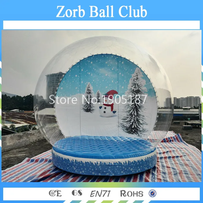 Free Shipping 4m Cheap Inflatable Snowing Globe/Inflatable Cheap
