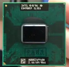 Intel processador para laptop, processador para cpu intel core duo 2 p9600 pga 478 cpu em funcionamento total