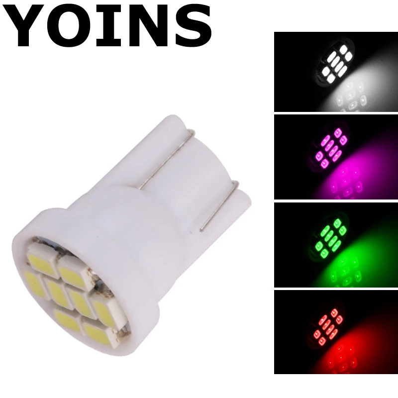 Акция 10 шт./лот белый светодиод T10 8 smd светодиодов 8SMD автомобильные led 194 168 192 W5W 3020smd