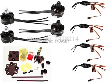

mini cc3d + 4X Simonk 12A ESC + 4X MT2204 2300KV Motor for FPV Mini RC Quadcopter 250 Alien Across