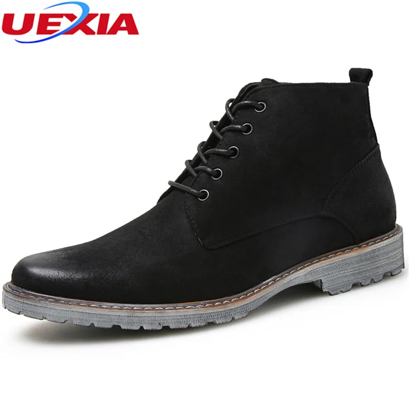 

Chelsea Martin Boots Flock Suede Leather Work Short Ankle Motorcycle Boots Vintage Sewing Thread Handmade High Quality Men Shoes