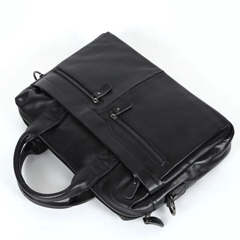 Nesitu Высокое качество Черный/портфель кофейного цвета портфель из натуральной кожи мужские сумки-мессенджеры# M7122