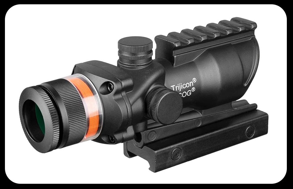 Trijicon охотничий ACOG 4X32 прицел рельсовая оптика Красная Зеленая точка крест подсветка стекло травленая сетка тактический оптический прицел