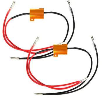 

Newest 2Pcs 12V 25w 8.2 Ohm Motorcycle LED Indicator Light Lamp Bulbs Load Resistor Flasher Relay 42cm Durable- Easy to install
