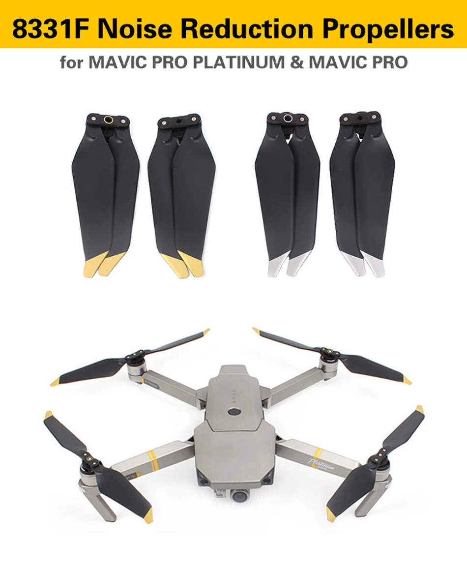 MAVIC PRO 8331F шумы винты сокращения Quick Release CW CCW пропеллеры 1 пара 2 пары для DJI MAVIC PRO