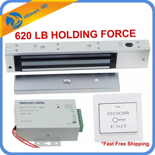$US $59.97  620LB Kit Electric Door Lock Magnet Electromagnet Magnetic Access Contrl System For Video Intercom 