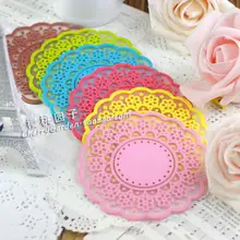 Товары для дома полупрозрачный полый эстетический Винтажный кружевной изоляционный коврик 20 шт./партия