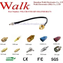 ВЧ-кабель/косички/соединительный/Интерфейс кабеля: CRC9 мужской прямо к RP-SMA женский прямой с кабель RG174