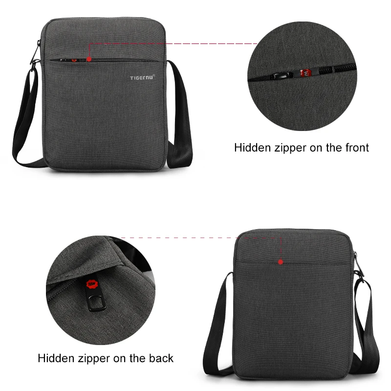 Bolsa de mensajero de marca Tigernu para hombre, bolsa de hombro impermeable de alta calidad para mujer, bolso de viaje de negocios, bandolera Bolsa de mensajero de marca Tigernu para hombre, bolsa de hombro impermeable de alta calidad para mujer, bolso de viaje de negocios, bandolera