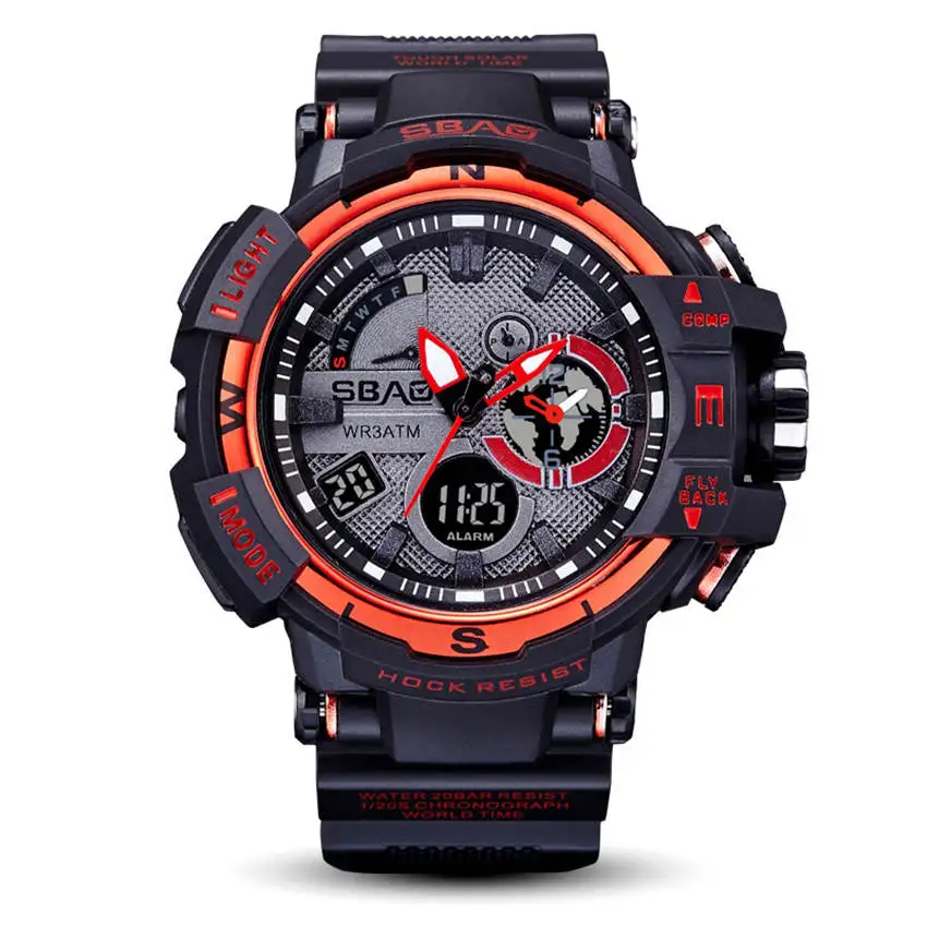

Swim Sports Men Watch Man Military Style Alarm Clock Multifunction Time Calendar Date Male Wrist Watches Running Clock Reloj Man