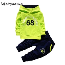 KEAIYOUHUO/весенняя одежда для маленьких мальчиков, футболка+ штаны, детский спортивный костюм из 2 предметов, спортивный костюм, детская одежда, Roupas Menino envio gratiss