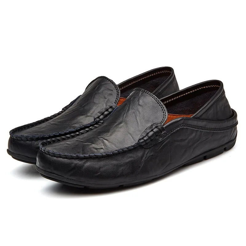 Генрих 2018 обувь Для мужчин Повседневная дышащая обувь мужские лоферы Мягкий Открытый Горох обувь бренда Для мужчин Классические Роскошная