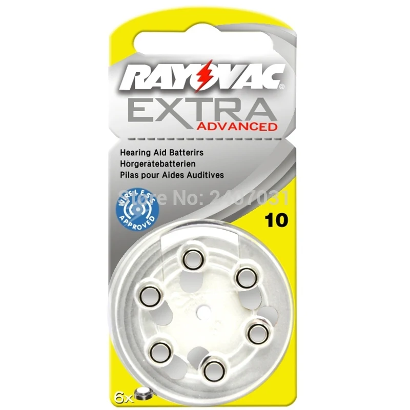 Новая упаковка 10 карт (60 шт.) Rayovac высокопроизводительные аккумуляторные