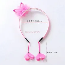 Детские серьги принцессы с подвеской и кисточками, милая повязка на голову для девочек