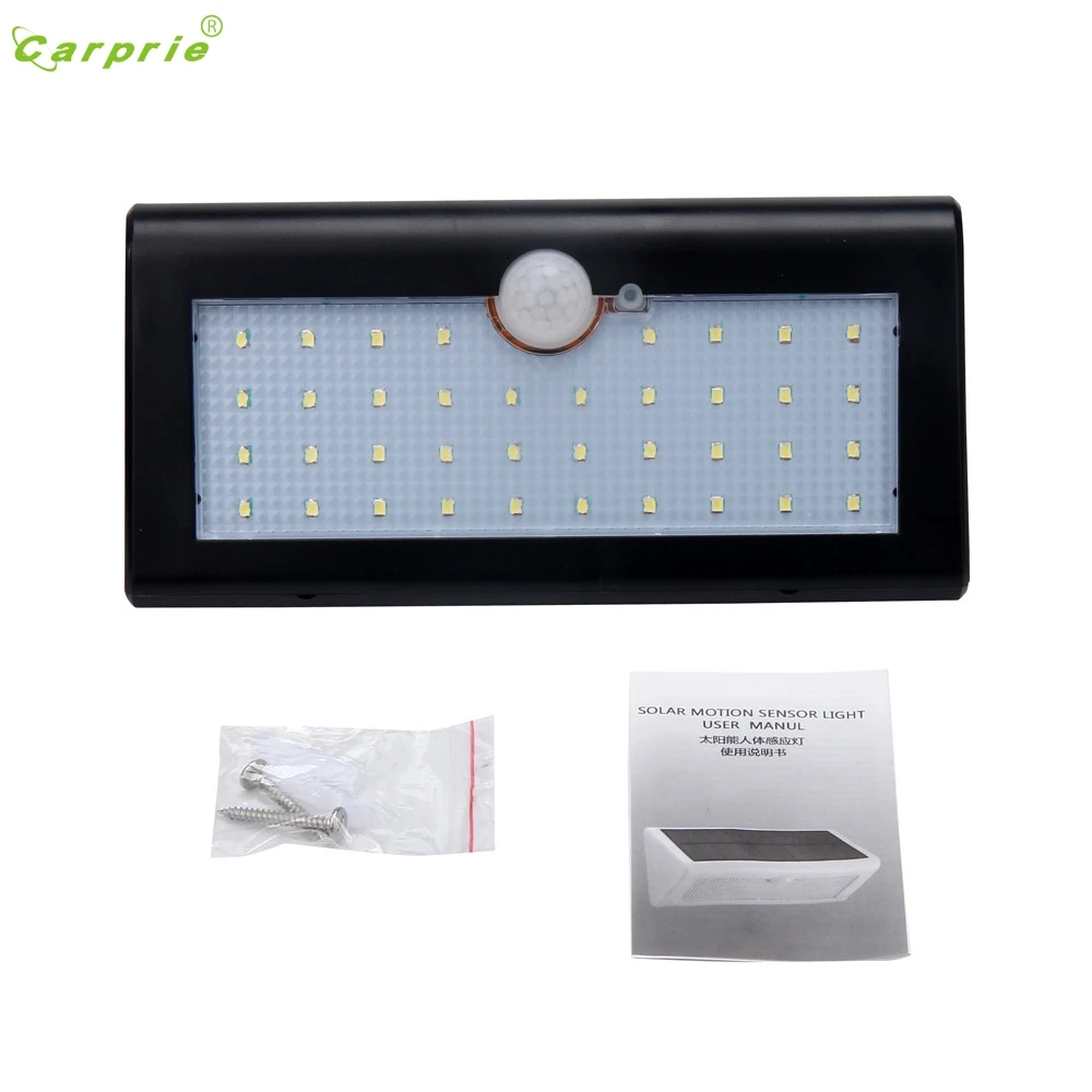 

Dropship CARPRIE Newest Car 1PCS Solar Motion Light 38 LED Wireless Solar Energy Light lamp Fog Driving Bulbs  Car Light #0213