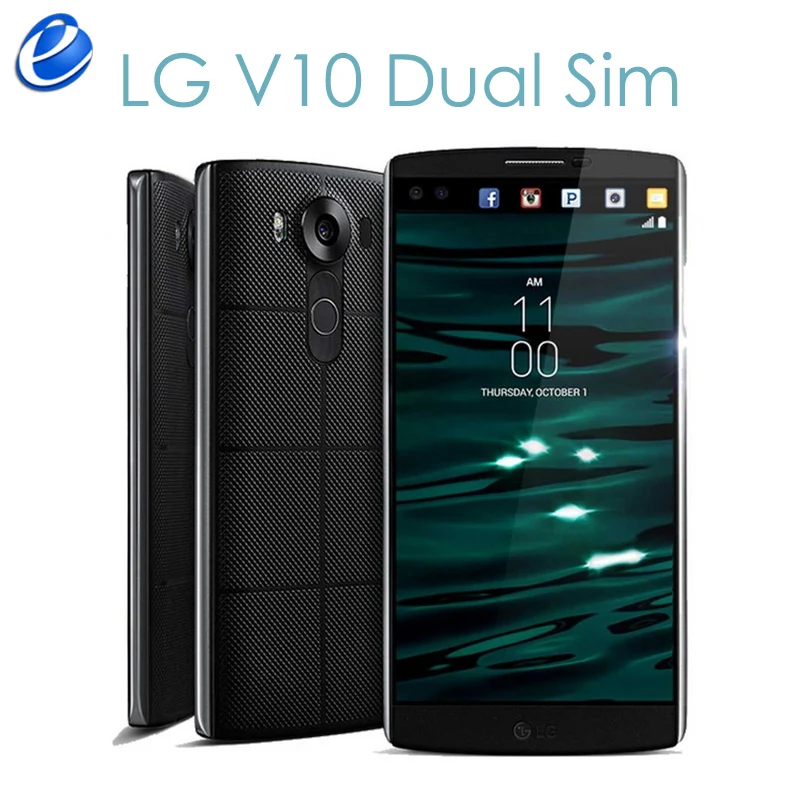Оригинальный разблокированный телефон LG две SIM карты V10 H961N 2 sim 3G и 4G GSM Android