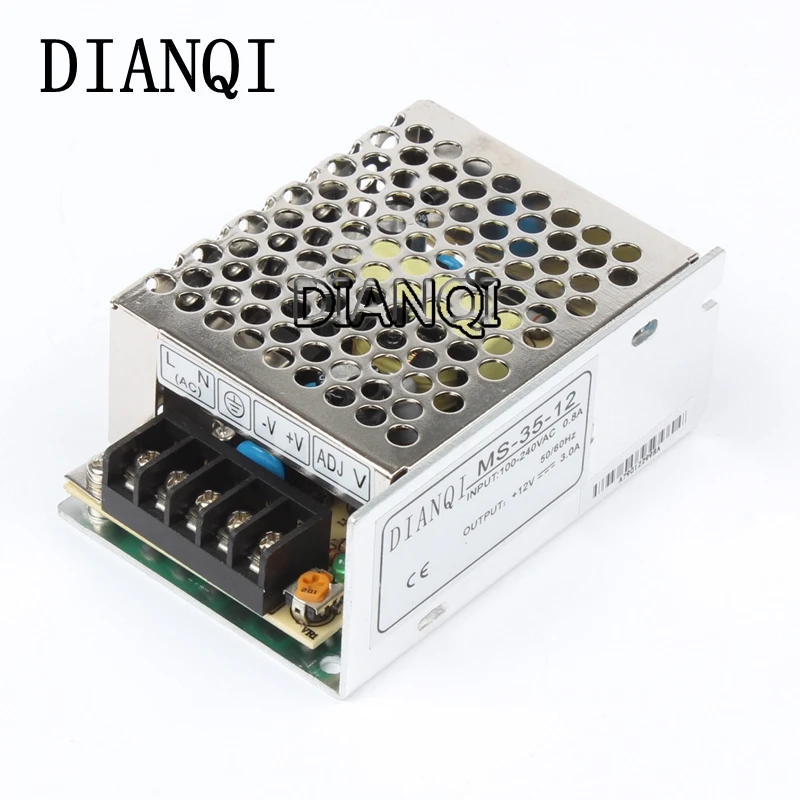 

power supply unit 35W 12V 3A power suply 35W 12V mini size din led ac dc converter ms-35-12