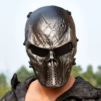 

Outdoor Hunting Shooting Tactical Mask CS Wargame Paintball Halloween Cosplay Full Face Skull Skeleton Zombie Masks Veil Covers