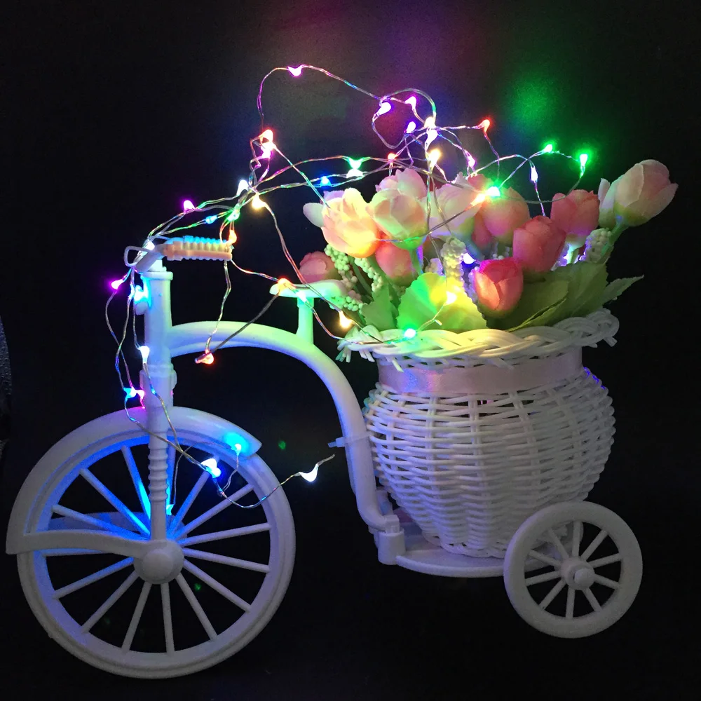 

2M 20leds Garland Lamp LED Copper Wire Light String for Christmas Garland Valentines Wedding Party Decoration Lamp