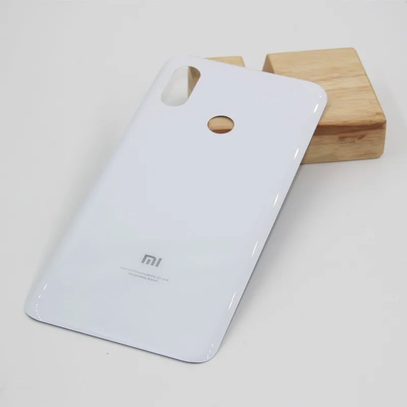Xiaomi mi 8 mi 8 Задняя стеклянная крышка батареи Задняя Дверь Корпус чехол Крышка mi 8 панель Замена для xiaomi mi 8 6,21 дюймов - Цвет: White
