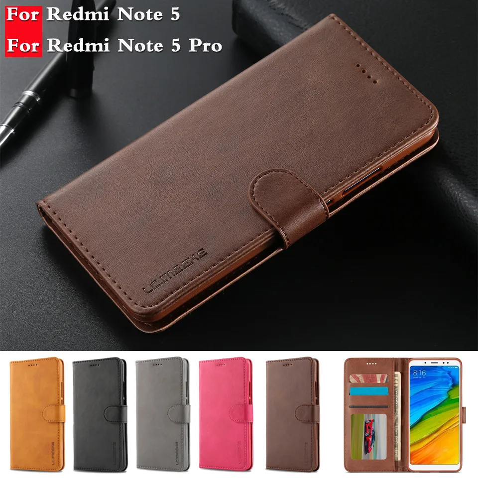 

Redmi Note 5 Case For Xiaomi Redmi Note 5 Pro Case Leather Wallet Phone Case Xiaomi Redmi Note 5 Case Luxury Flip Leather Cover