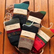 10 пар/лот женские теплые носки национальный ветер шерстяные носки восьмиугольник цветок Снег восстановление древних способов согреться