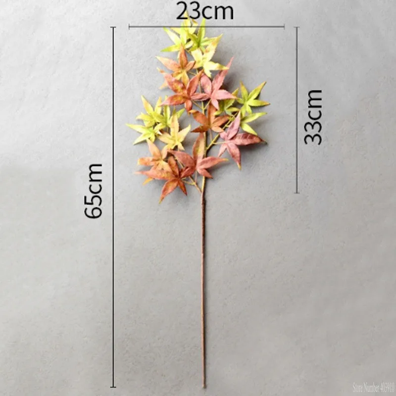 1 шт., искусственные листья США, Шелковый кленовый лист, искусственные растения, декоративный цветок для дома, 2 цвета, украшение для ресторана