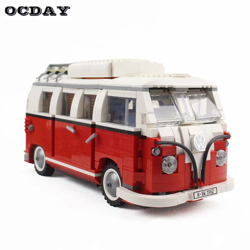 

OCDAY Camping Car Model Car Building Blocks Set Bricks Toys For Kids Children Gift Camp Van Educational Toys Model Construction