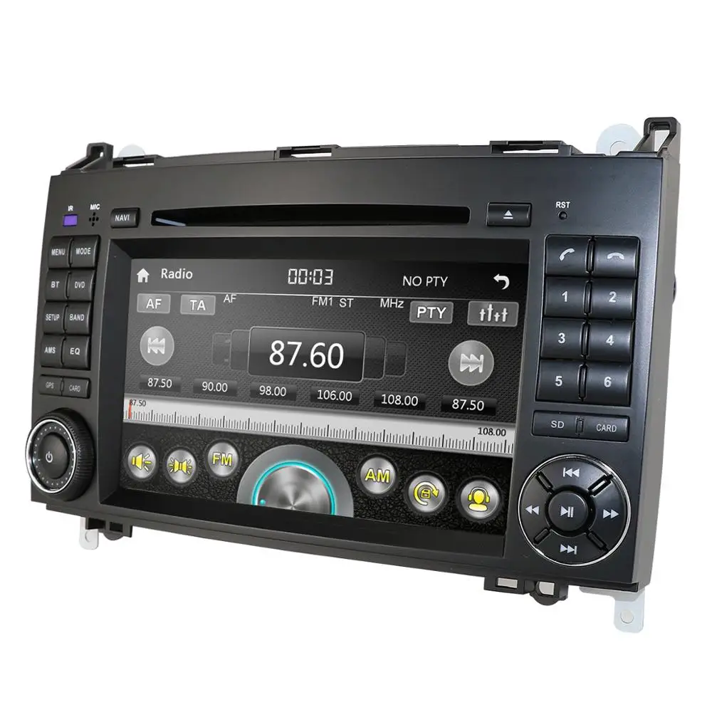 Sale Car Multimedia Player GPS 2 Din DVD Automotivo For Mercedes/Benz/Sprinter/B200/B-class/W245/B170/W169 Radio Cam-in MirrorLink BT 2