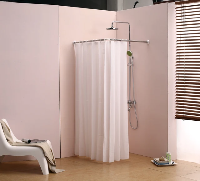 Product L Type Cord Hanging Rods Bathroom Shower Curtain Rod Right Product L Type Cord Hanging Rods Bathroom Shower Curtain Rod Right Angle Corner E Rustproof