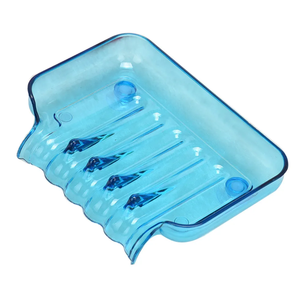 

13*9*3.5cm Soap Box Bathroom Shower Dish Storage Plate Tray Holder Cases Containers Suction Dropshipping Sep6