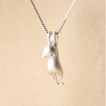 

925 Sterling Silver Necklaces Cats Pendants&Necklaces Sterling Silver 925 Necklace Fine Jewelry Colar de Plata