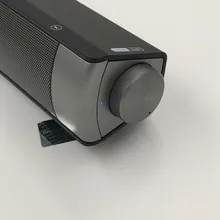 Wireless Blutooth Speaker TV Stereo Speaker with 3.5mm Aux Support USB TF Card 10W Build-in Microphone High Quality Black 1Pcs