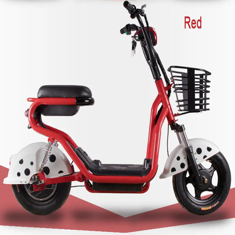 Электрический мотоцикл Скутер два колеса Электрический велосипед 14 дюймов 350 Вт 48 в электрический велосипед для взрослых