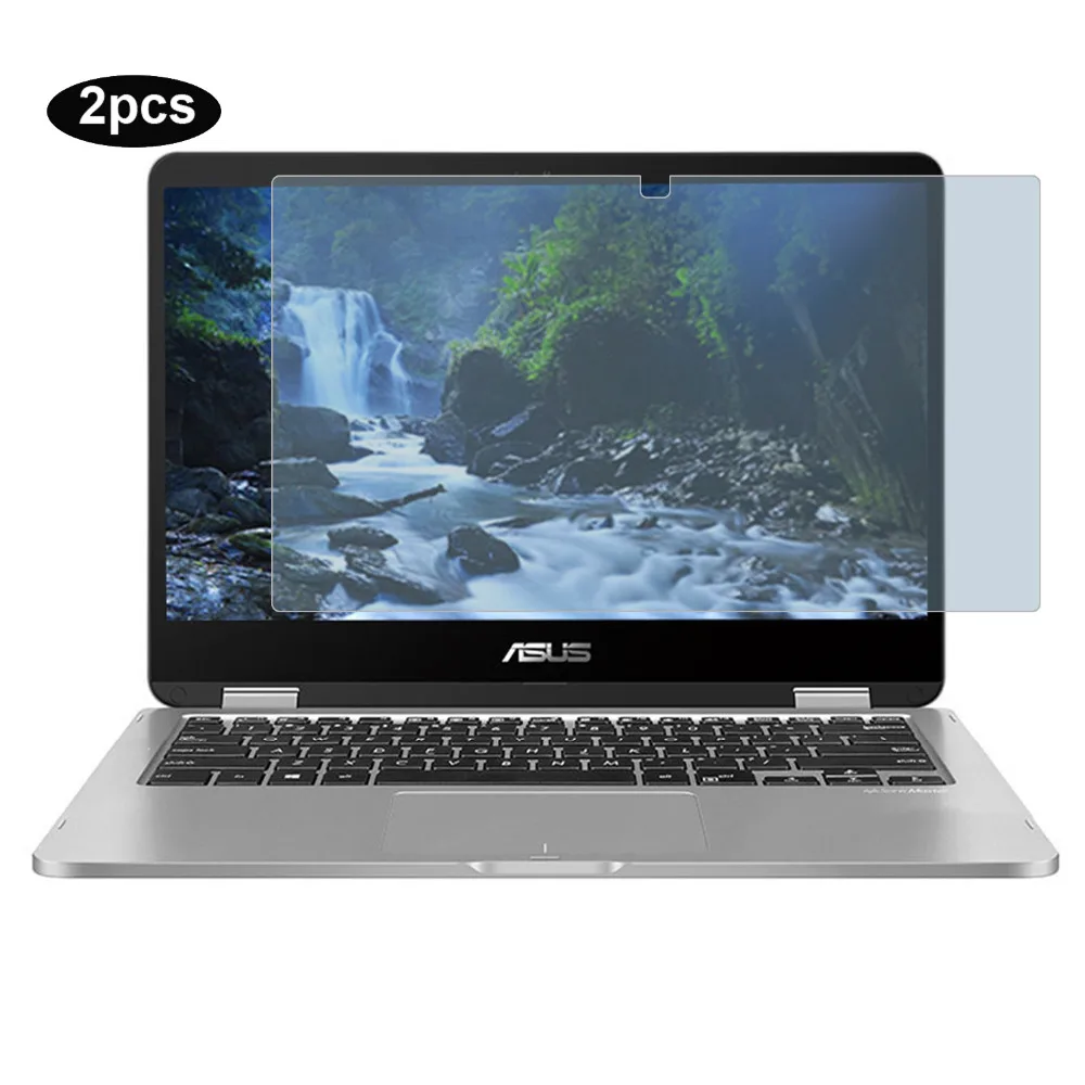 Anti Blue Light Laptop Screen Protector, Premium LCD Screen Guard Film for ASUS VivoBook Flip 14 TP401C TP401N 14 inch pc (2pcs)
