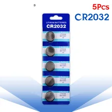 YCDC 5 Pcs Button battery 3V Lithium Coin Cells Button Battery 5004LC ECR2032 CR2032 DL2032 KCR2032