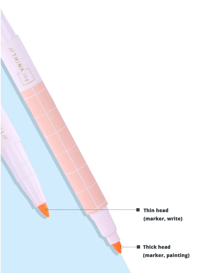 12 цветов, двойная головка, пастельный маркер, Набор ручек, милый маркер, Цветной маркер, Корея, канцелярская ручка, офисные, школьные принадлежности