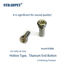 STRADPET титановая Торцевая кнопка, полый Тип для скрипки и альта из титана яркий и пистолет серый