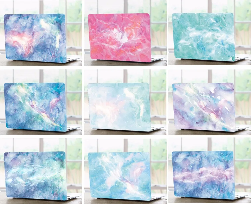 Marble Pattern Laptop Hard Shell Case Keyboard Cover Skin Set Pouch For 11 12 13 15