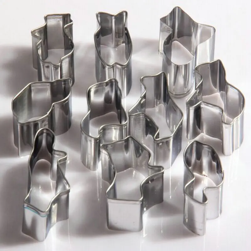 

10pcs/set Small Animal Cookie Cutter Baking Mold Stainless Steel Biscuit Cutter Cake Decorating Tools